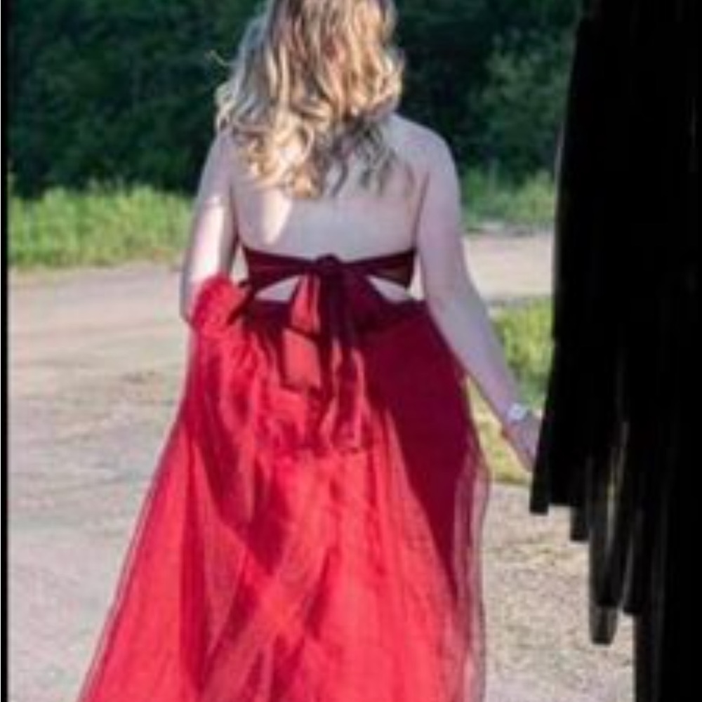 Carousel bridal prom dress